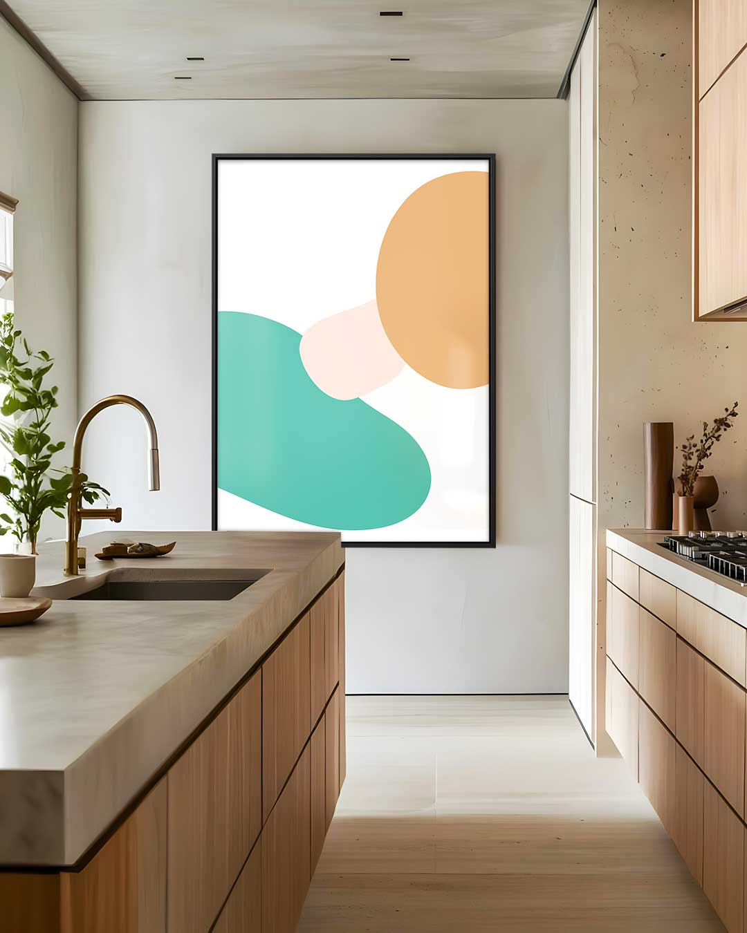 Vrolijke Kleurenmix – dibond wanddecoratie in staand formaat