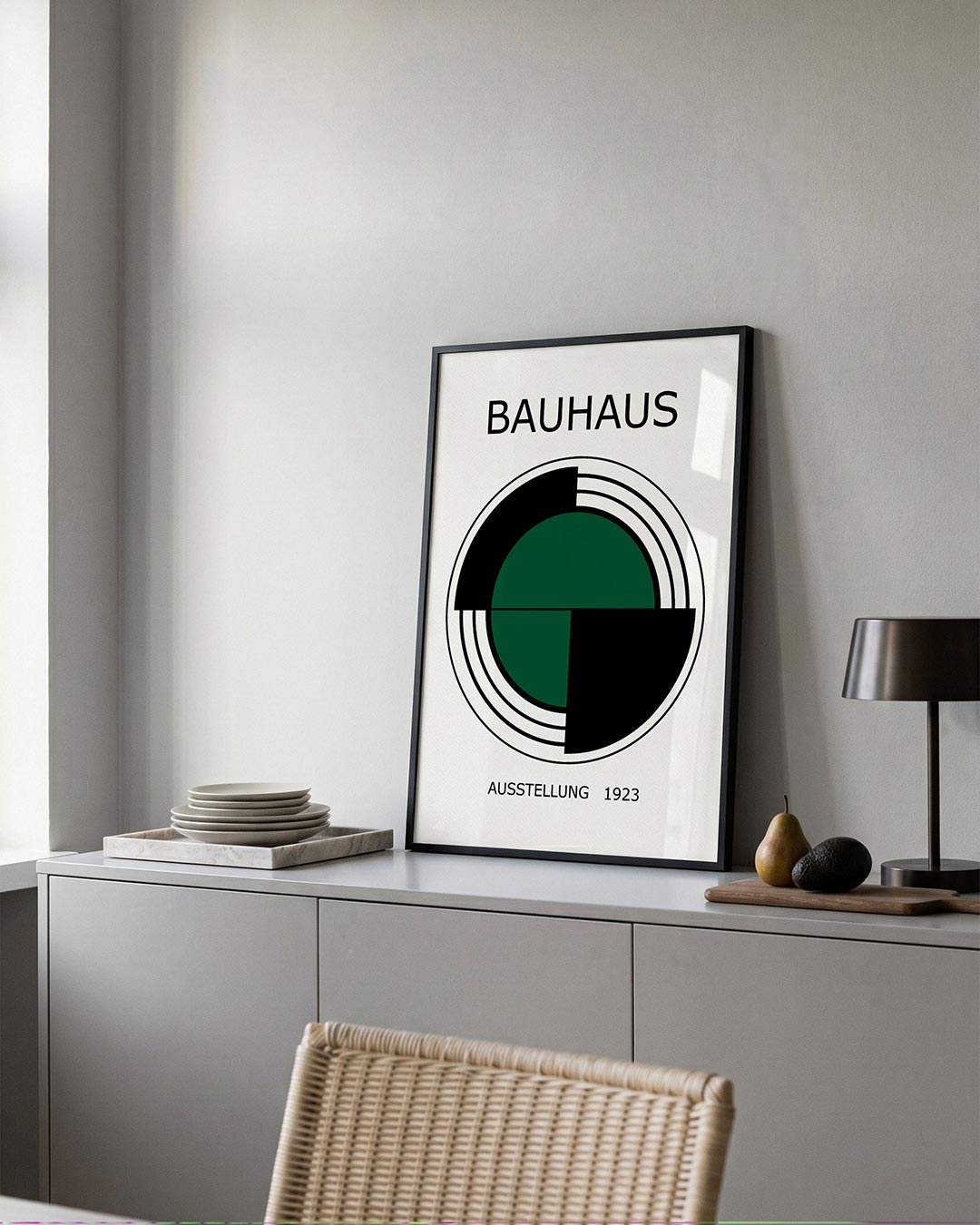 – moderne Bauhaus wandkunst als poster