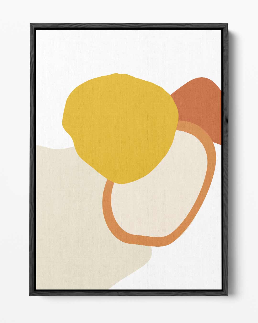 Abstracte Kleurencompositie – portret kunstwerk als wanddecoratie