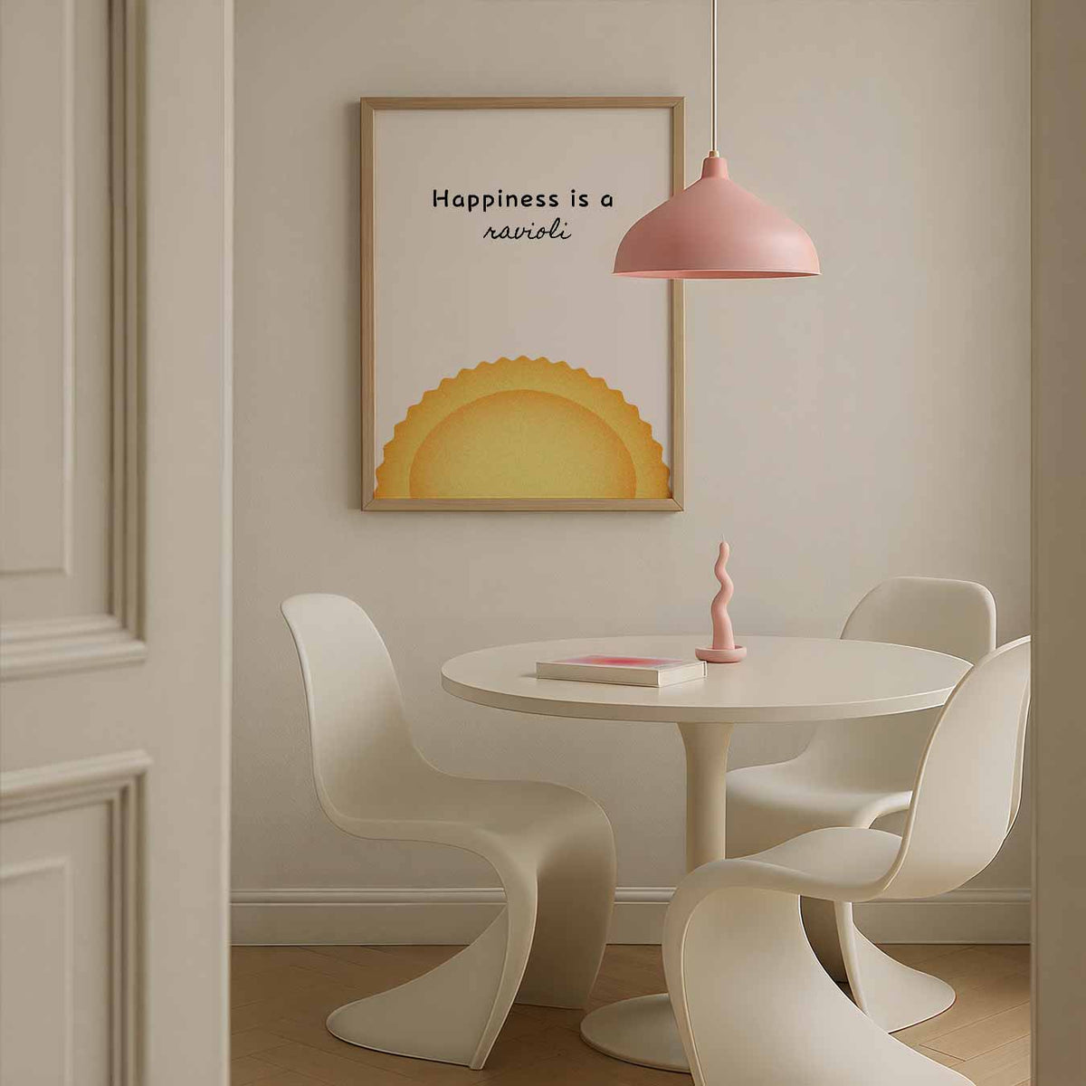 Ravioli – culinaire wandkunst als portret poster