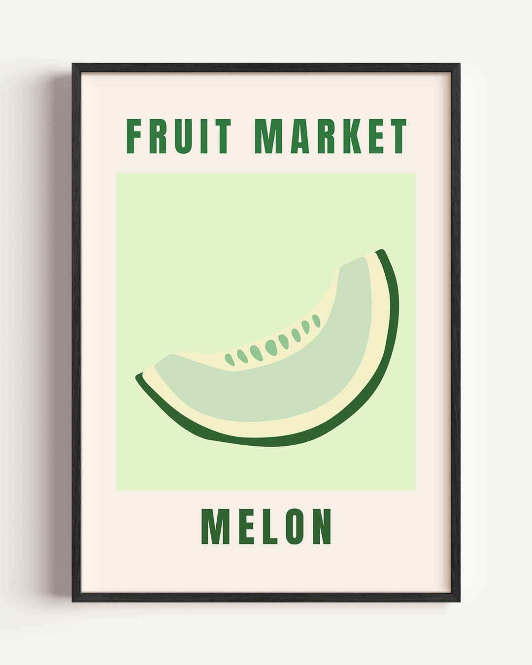 Fruitmarkt Meloen – keuken portret poster als wanddecoratie