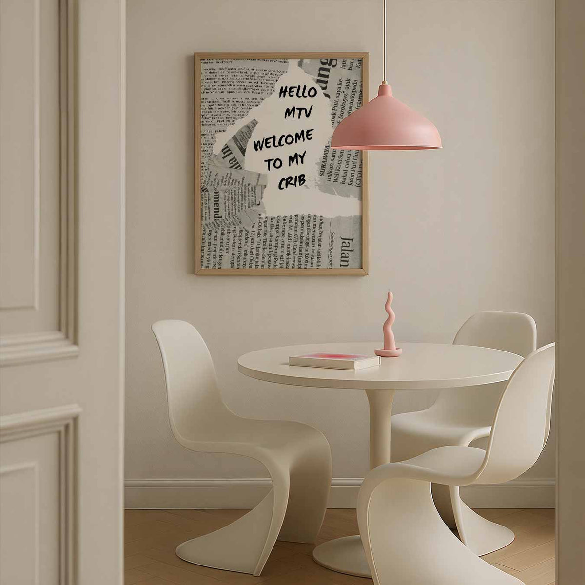 Typografie Collage – zomerse poster in staand formaat
