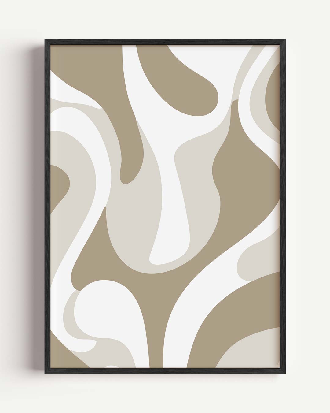 Stijlvolle Abstracte Beweging – kleurrijke abstracte portret poster als wanddecoratie