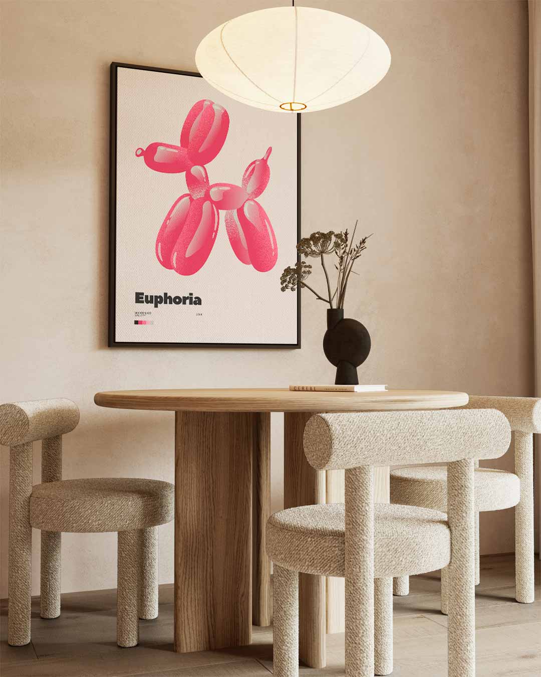 Speelse Euforie – modern portret kunstwerk van WallArtistic