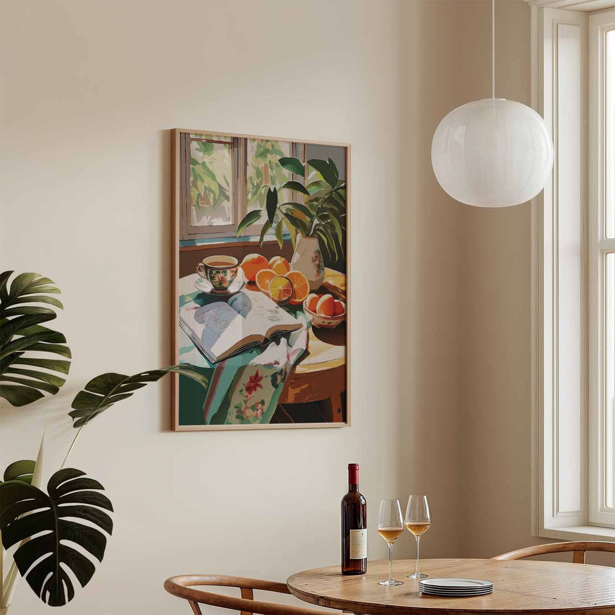 Zonnige Ochtenden – keukenposter in staand formaat