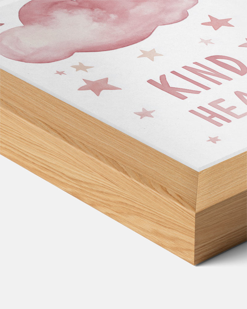 Dromerige Roze Wolk – kids poster als vrolijke staande wanddecoratie