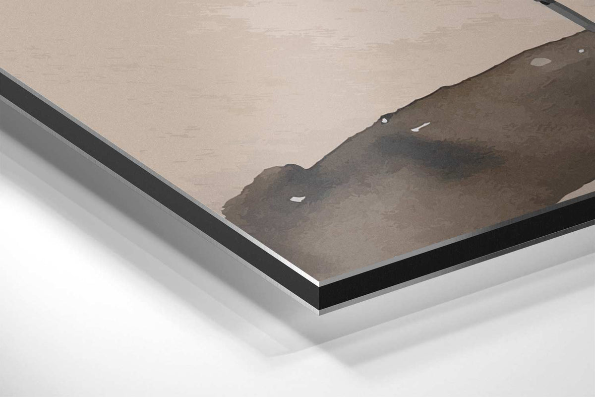 Strandparaplu Paradijs – canvas kunstwerk als wanddecoratie