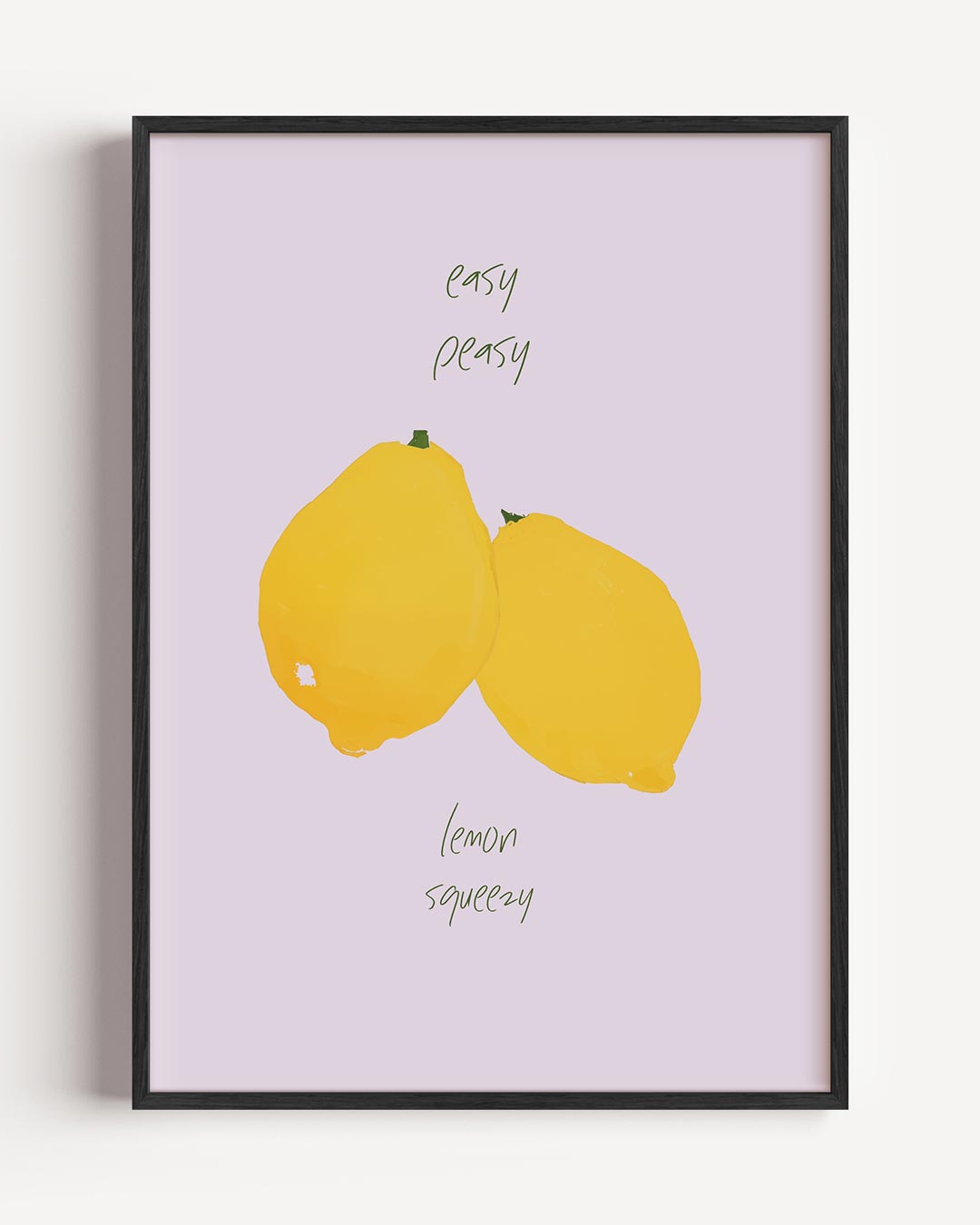 Easy Peasy Citroen – keuken portret poster als wanddecoratie