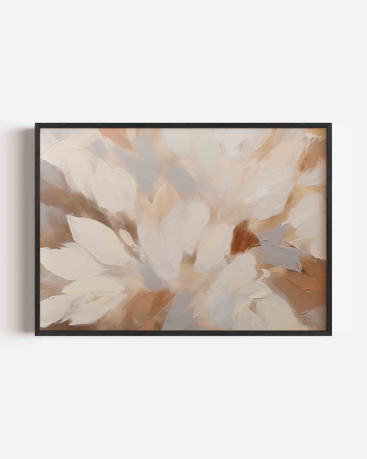 Abstracte bloemen – kleurrijke abstracte landscape poster als wanddecoratie
