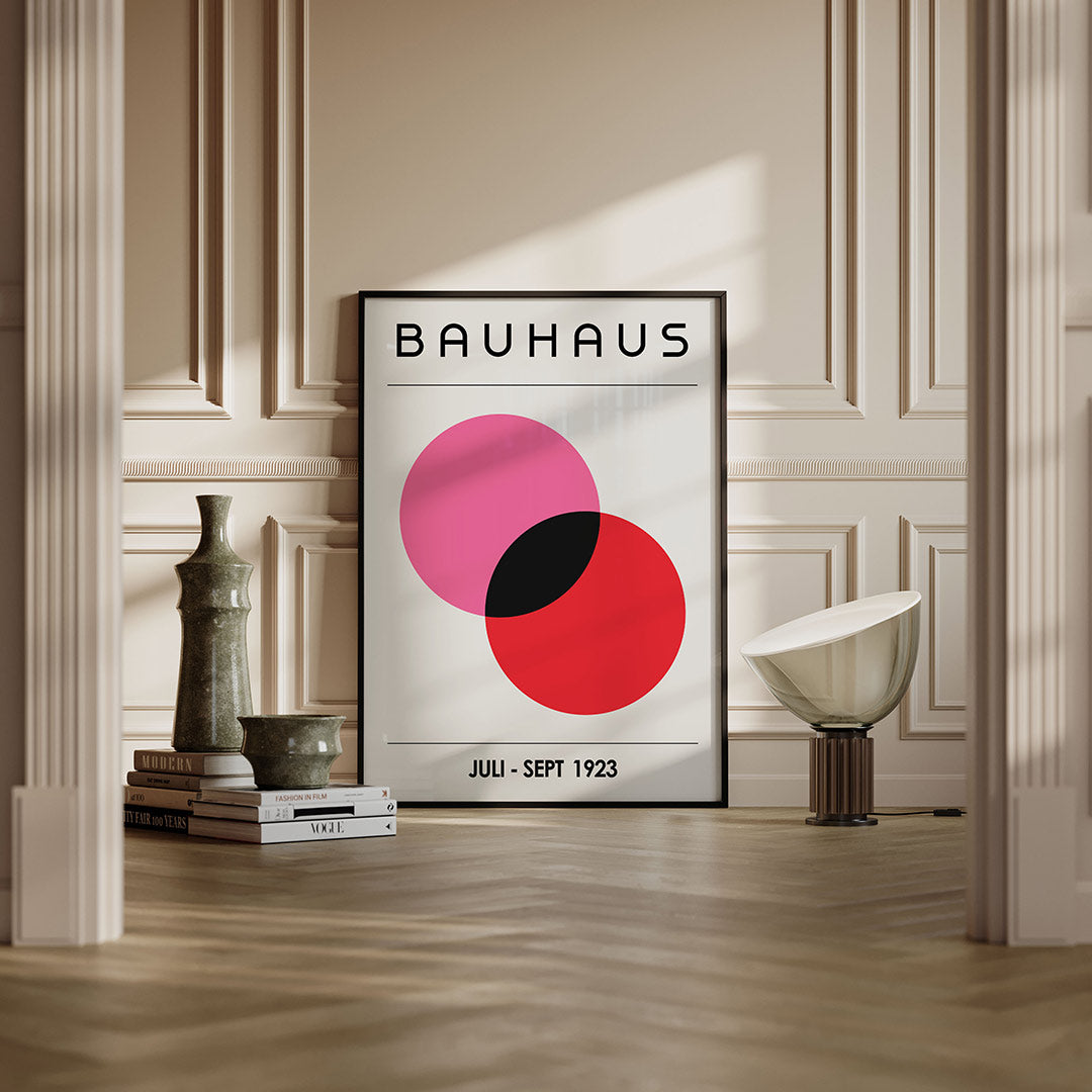 Vormen en vlaken – moderne Bauhaus wandkunst als poster