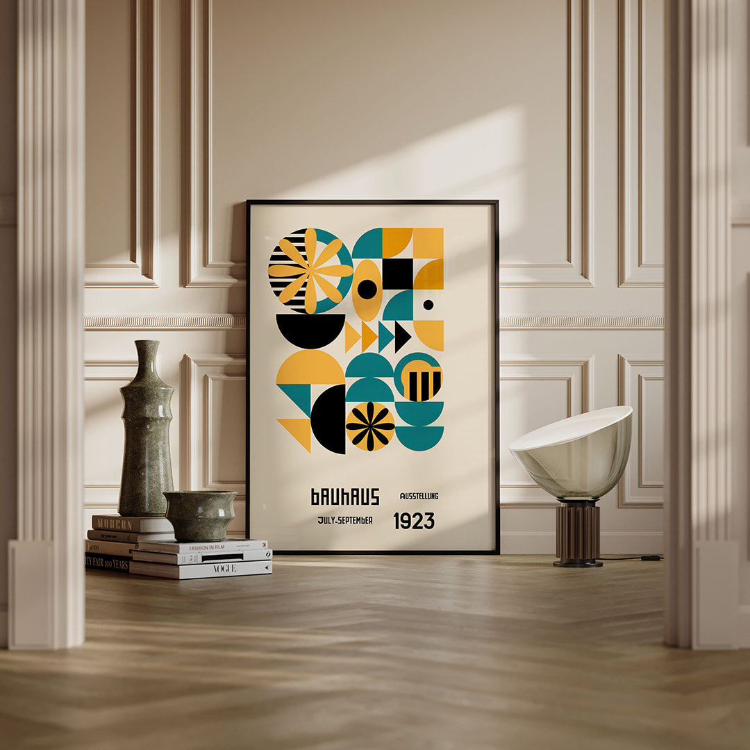 Vorm en kleur – moderne Bauhaus wandkunst als poster