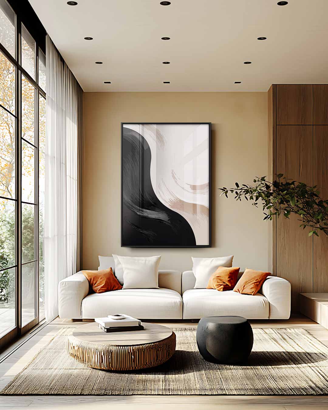 Abstracte Stroming – staande wandkunst voor woonkamer of interieur