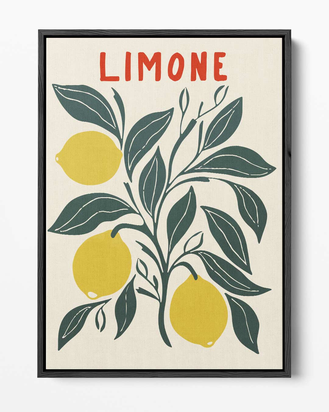Limone Illustratie – portret kunstwerk als wanddecoratie