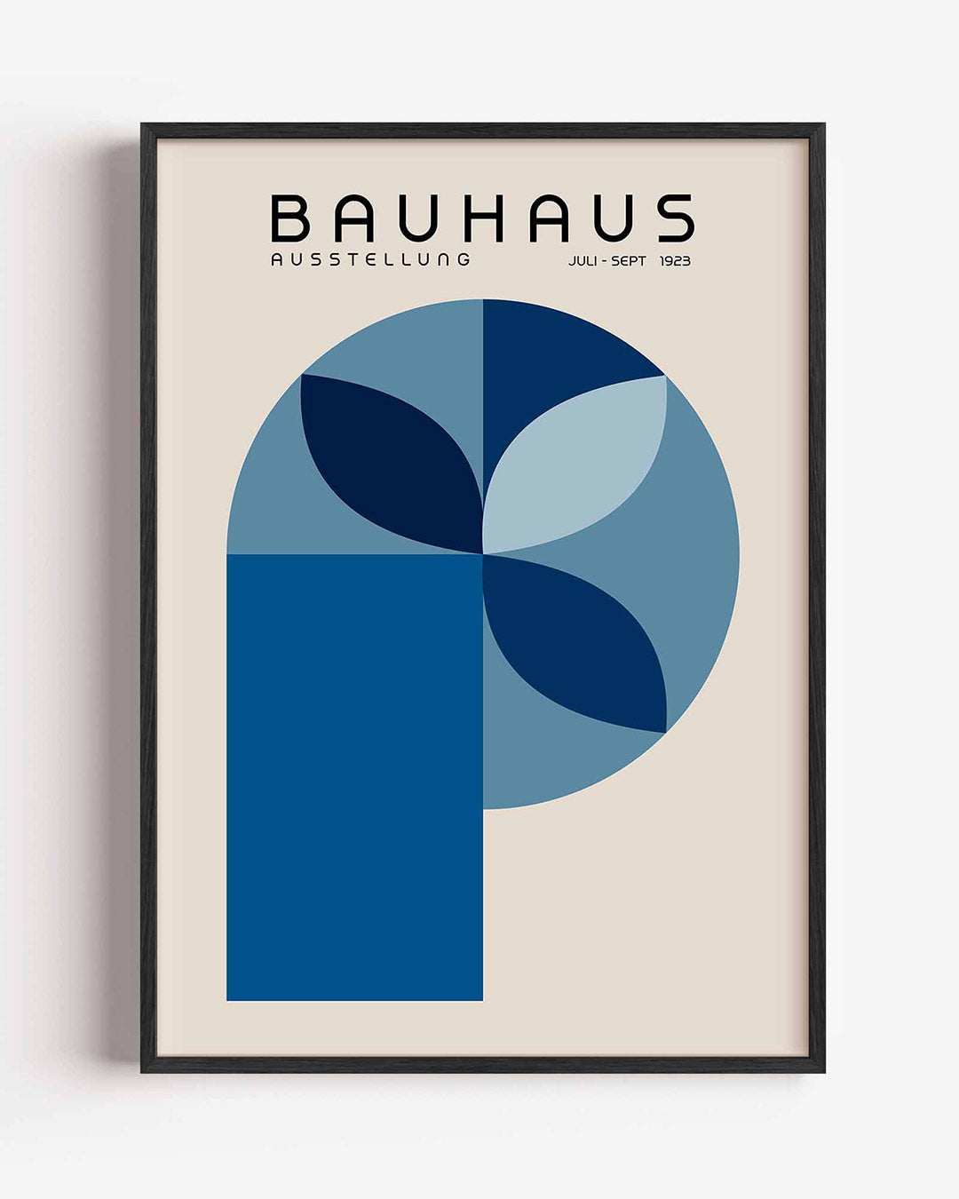 Vorm en balans – staande Bauhaus poster als wanddecoratie