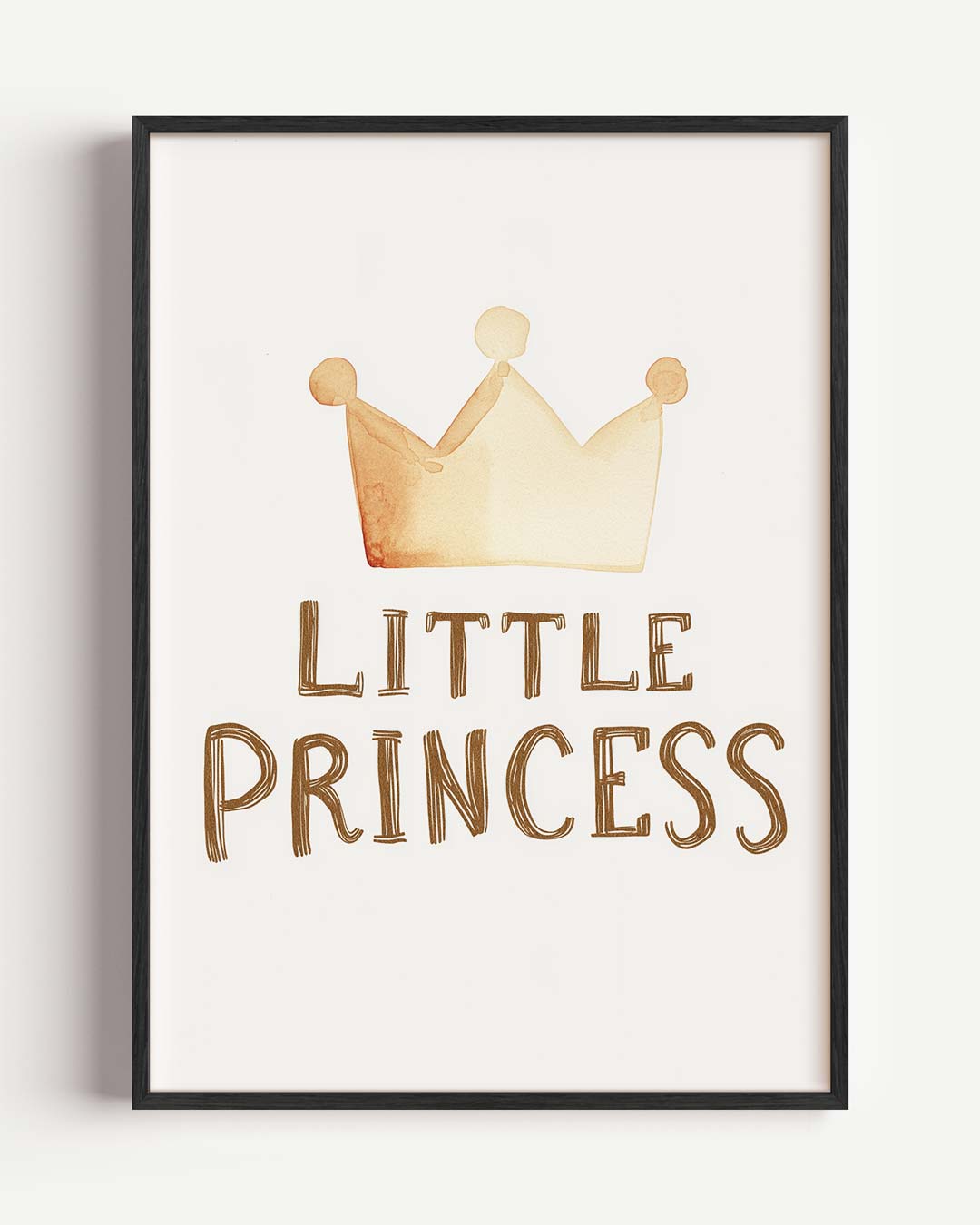 Kleine Prinsessen – kids portret poster als wanddecoratie