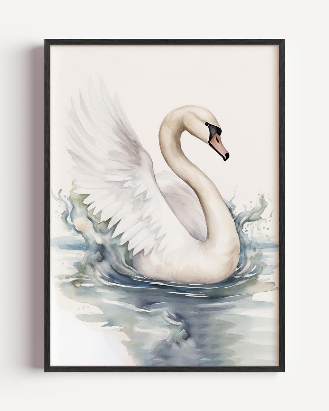Elegante Zwanenposter – dieren portret poster als wanddecoratie