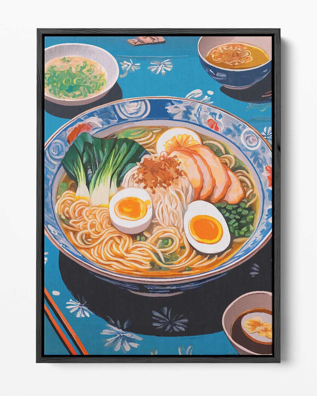 Kleurrijk Ramen Avontuur – portret kunstwerk als wanddecoratie