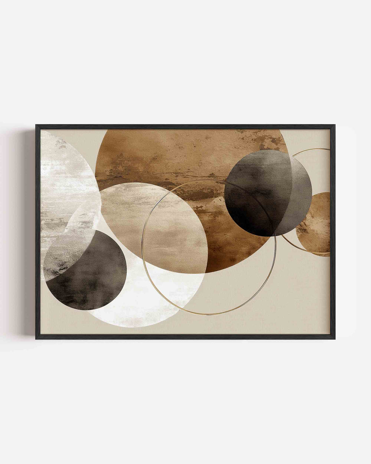 Abstracte cirkels – abstracte landscape poster als wanddecoratie