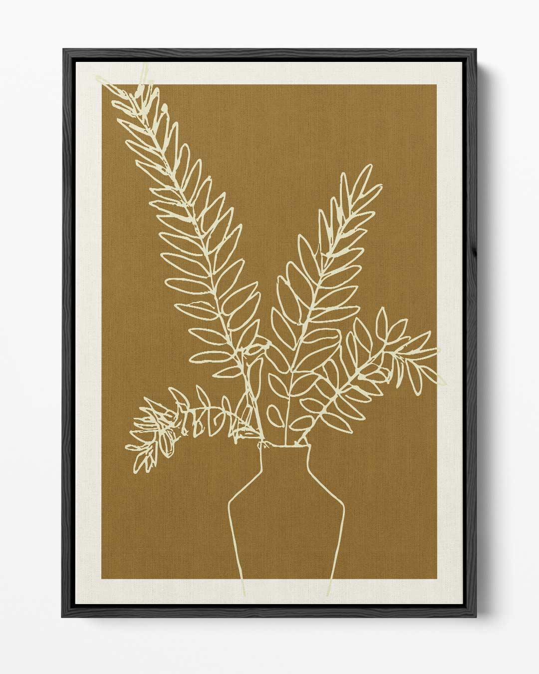 Minimalistische Botanische Illustratie – portret kunstwerk als wanddecoratie
