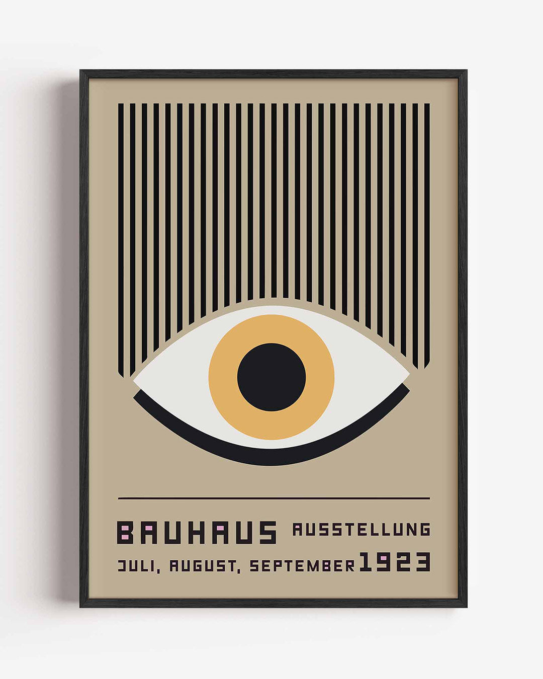 Vorm en lijnen – staande Bauhaus poster als wanddecoratie