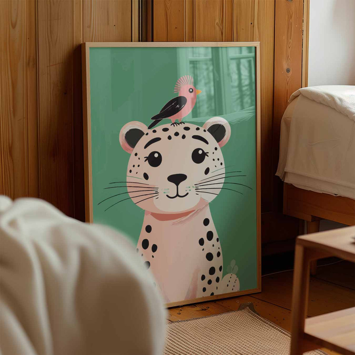Vrolijke Dierenvriendschap – kinderposter in staand formaat