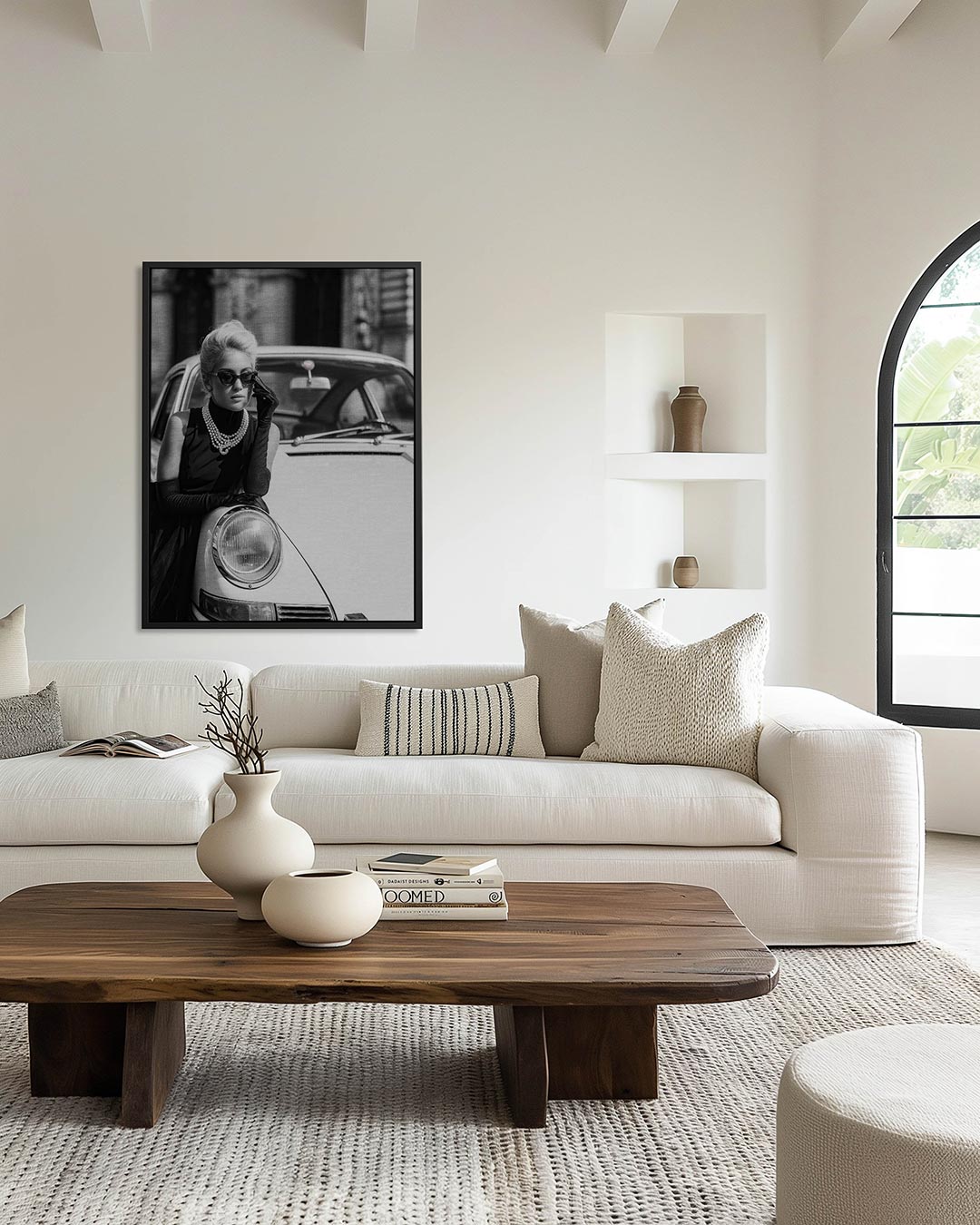 Elegante vrouw – kunstwerk als stijlvolle wanddecoratie