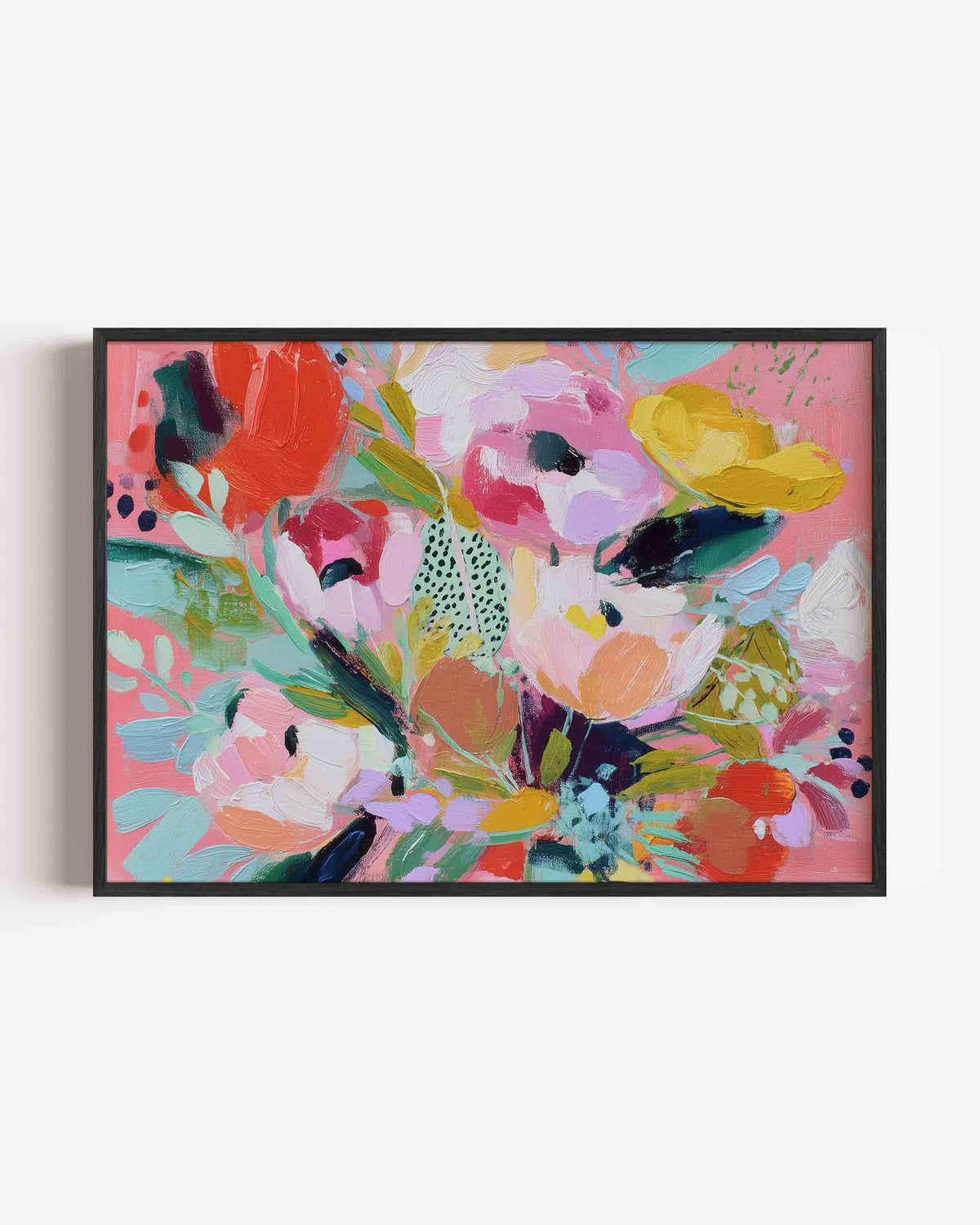 Bloemenexplosie – bloemen landscape poster als wanddecoratie