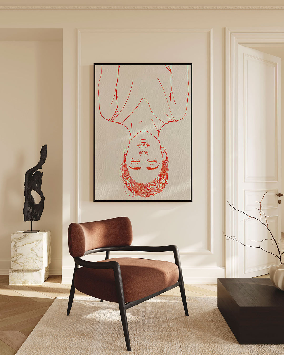 Abstract – staande wanddecoratie
