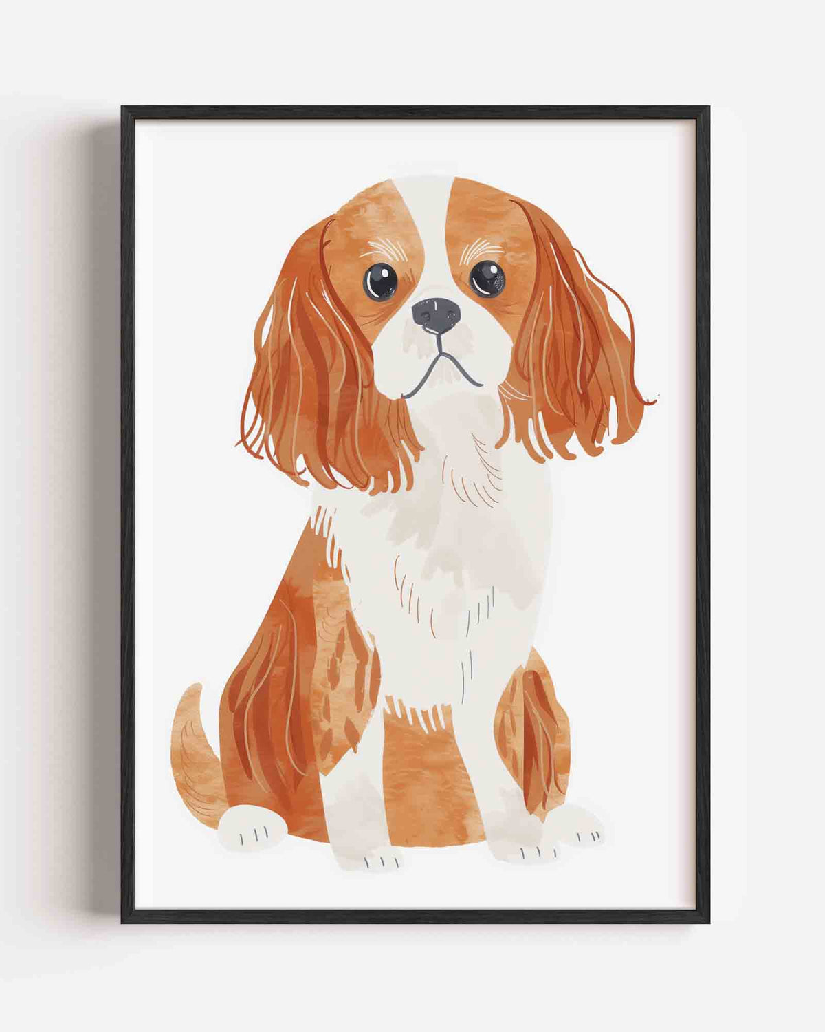 Hond met lange oren – kids portret poster als wanddecoratie