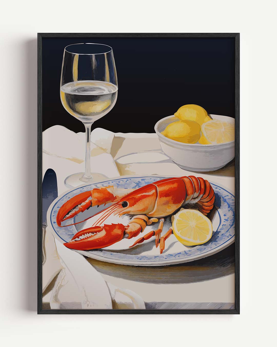 Luxe Diner Belevenis – keuken portret poster als wanddecoratie