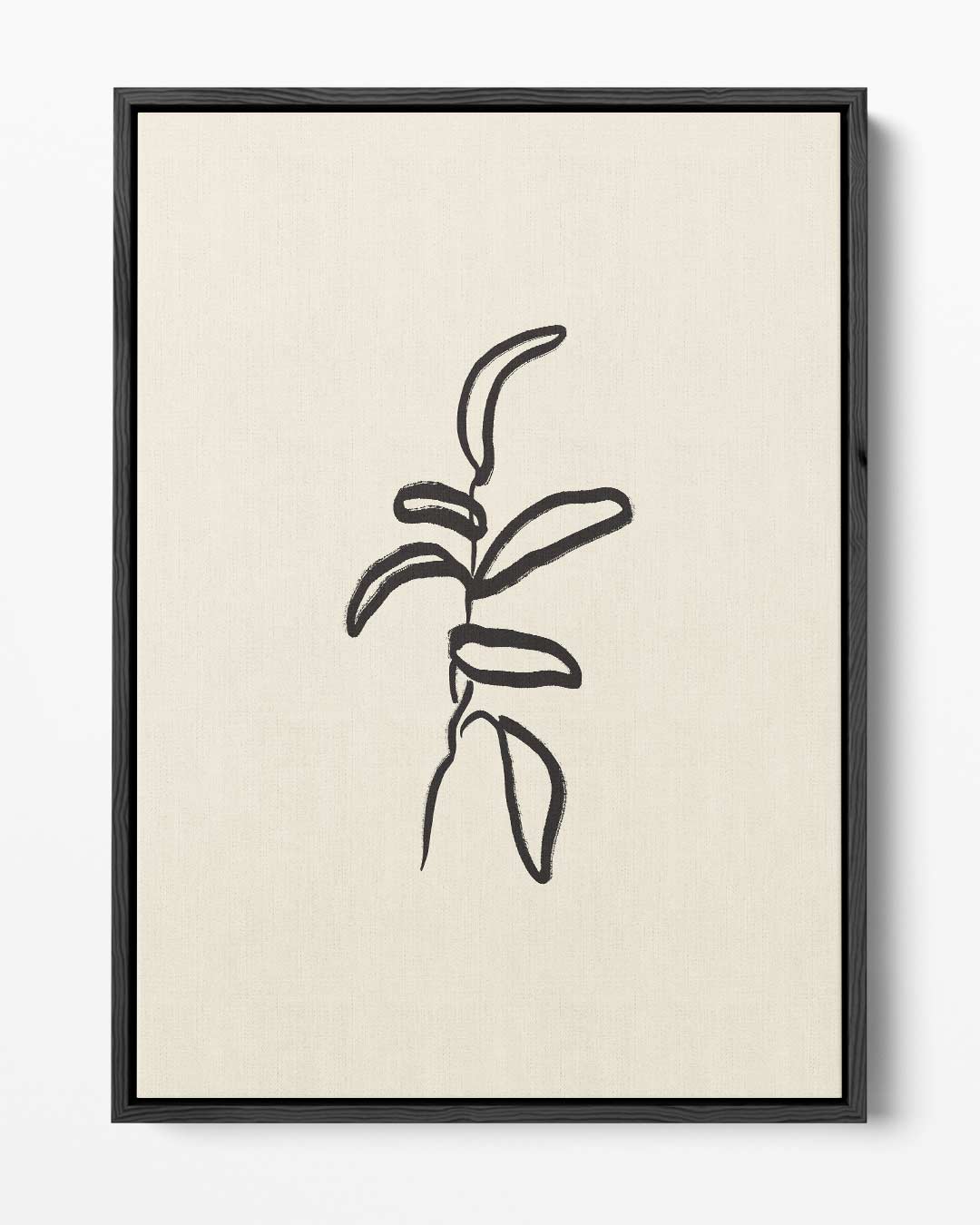 Minimalistische Botanische Schets – portret kunstwerk als wanddecoratie