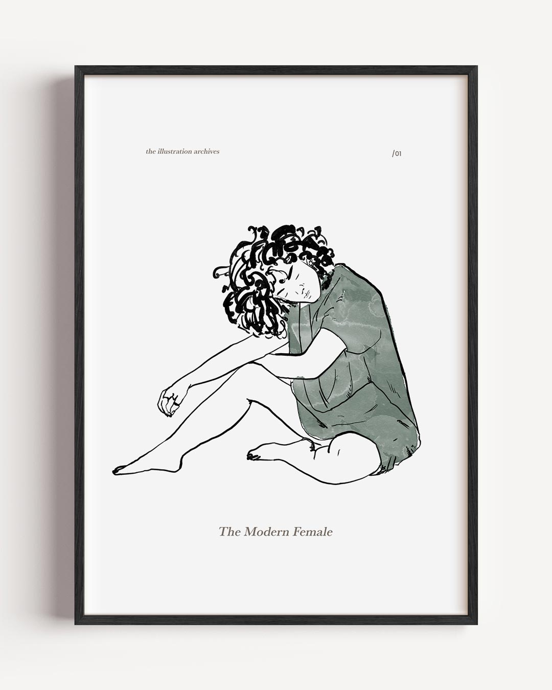 De Moderne Vrouw – vrouwelijk portret poster als wanddecoratie
