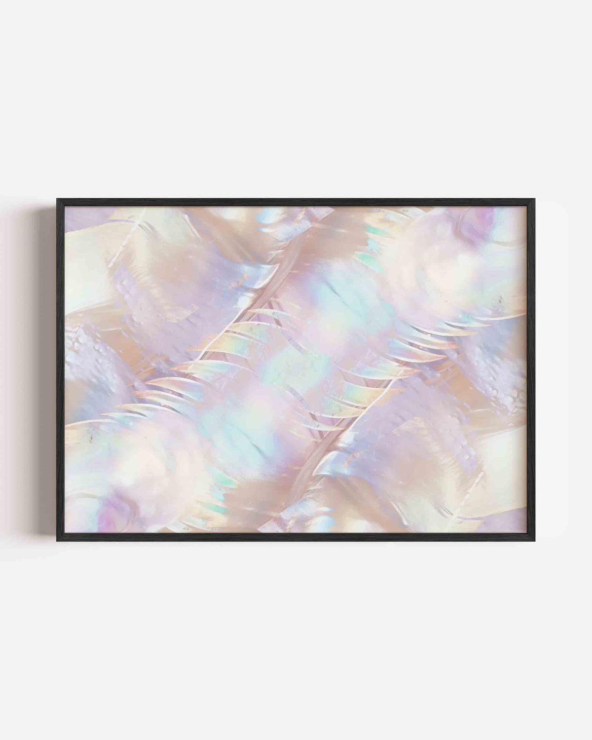 Pastel abstractie – kleurrijke abstracte landscape poster als wanddecoratie