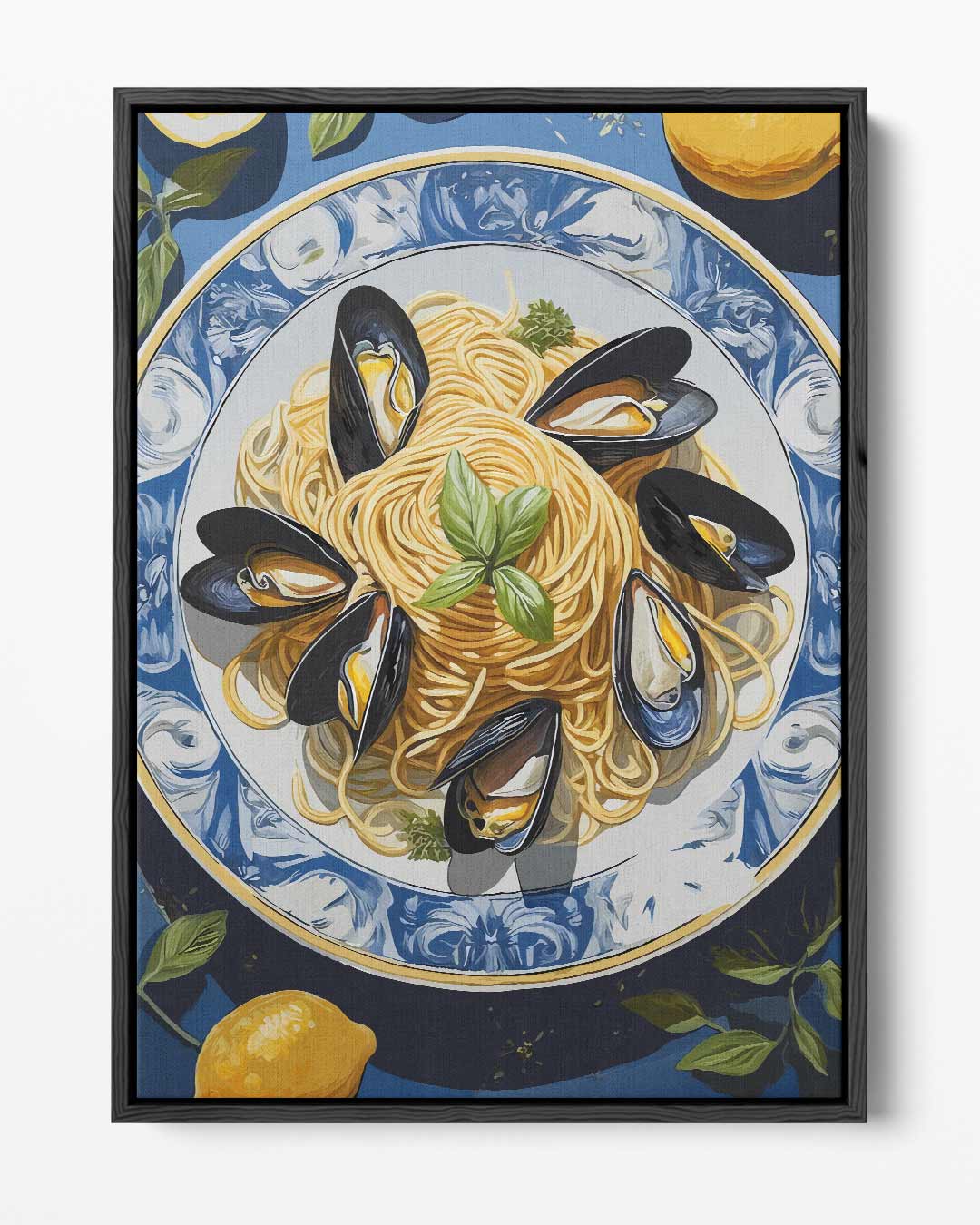 Pasta Delizia Schilderij – portret kunstwerk als wanddecoratie