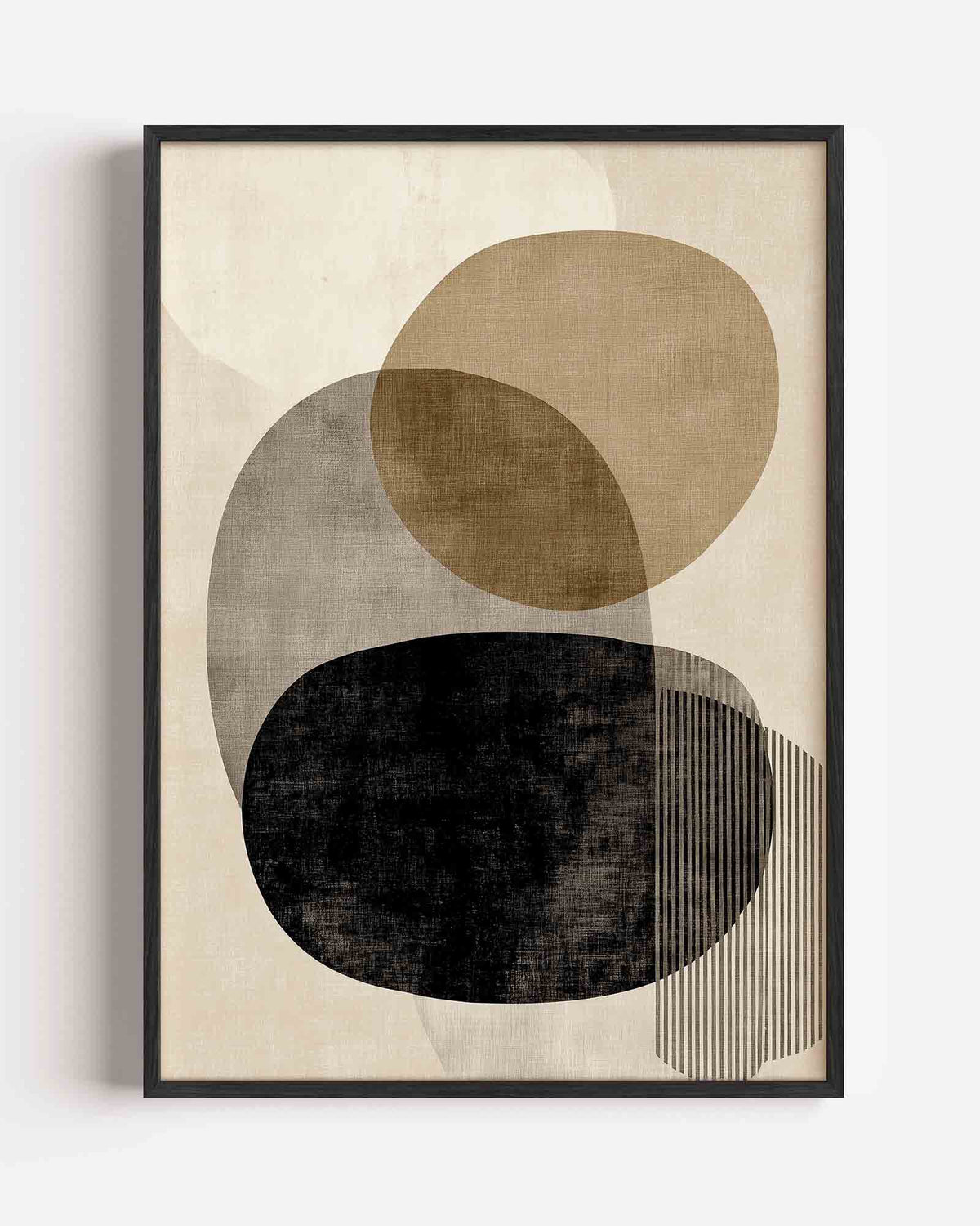 Ovale vormen – abstracte portret poster als wanddecoratie
