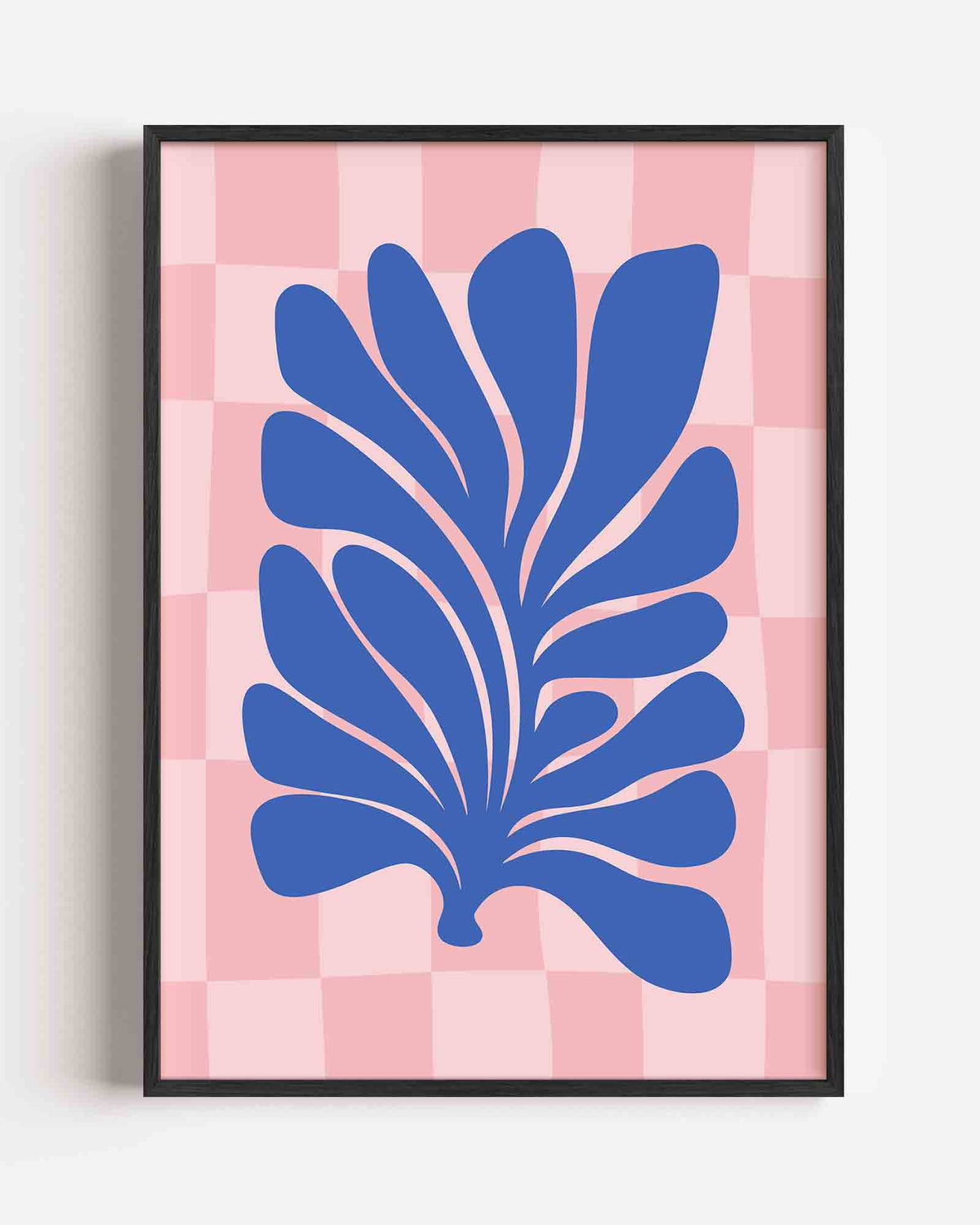Blauwe bladeren – botanische portret poster als wanddecoratie