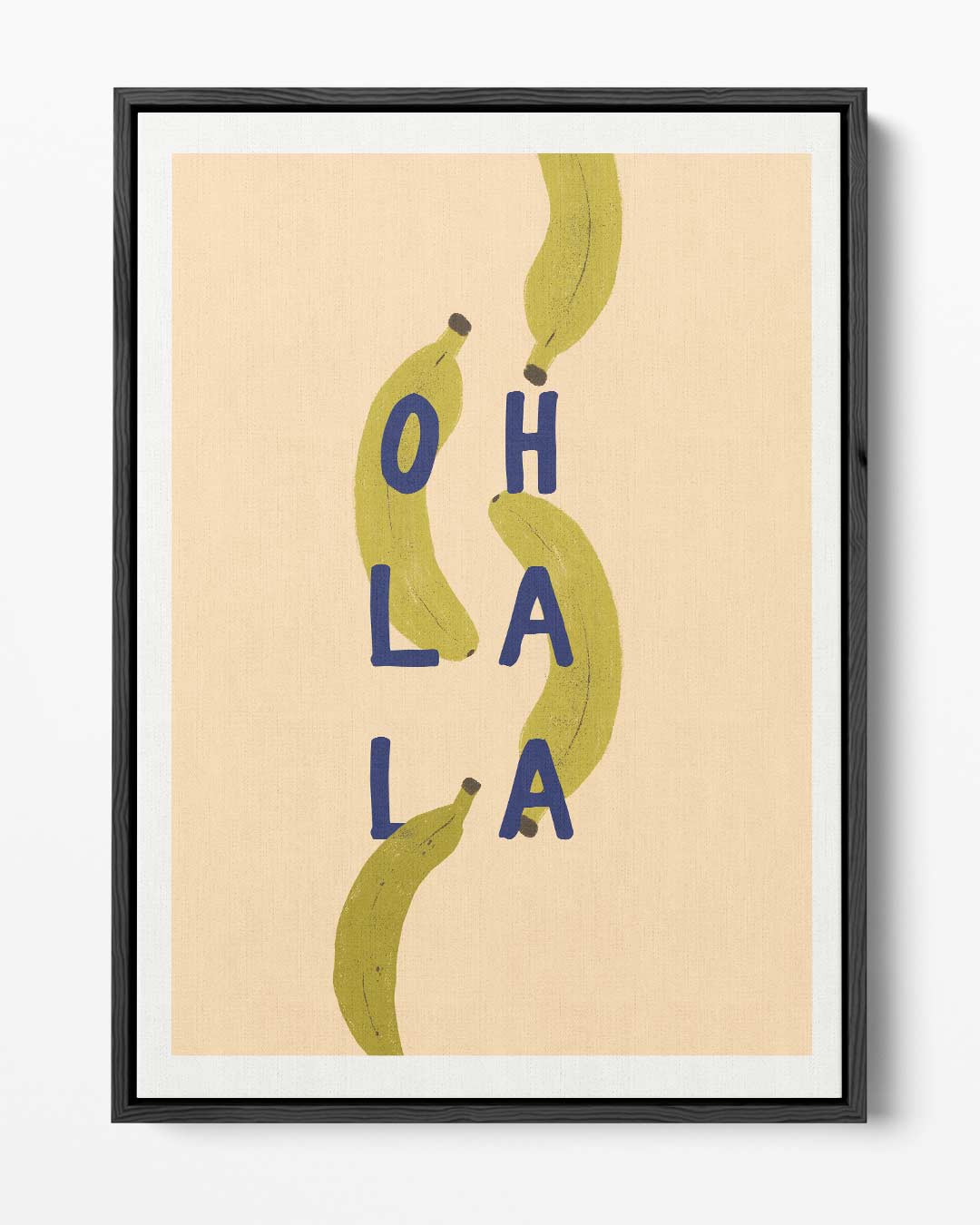 Ohlala Bananenprint – portret kunstwerk als wanddecoratie