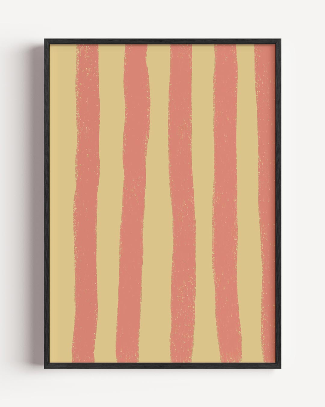 Vrolijke Strepen – kleurrijke abstracte portret poster als wanddecoratie