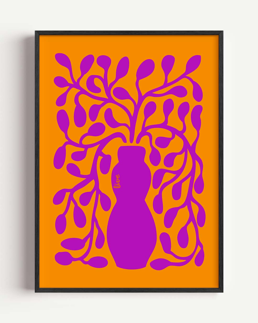 Moderne Botanische Kunstposter – bloemen portret poster als wanddecoratie