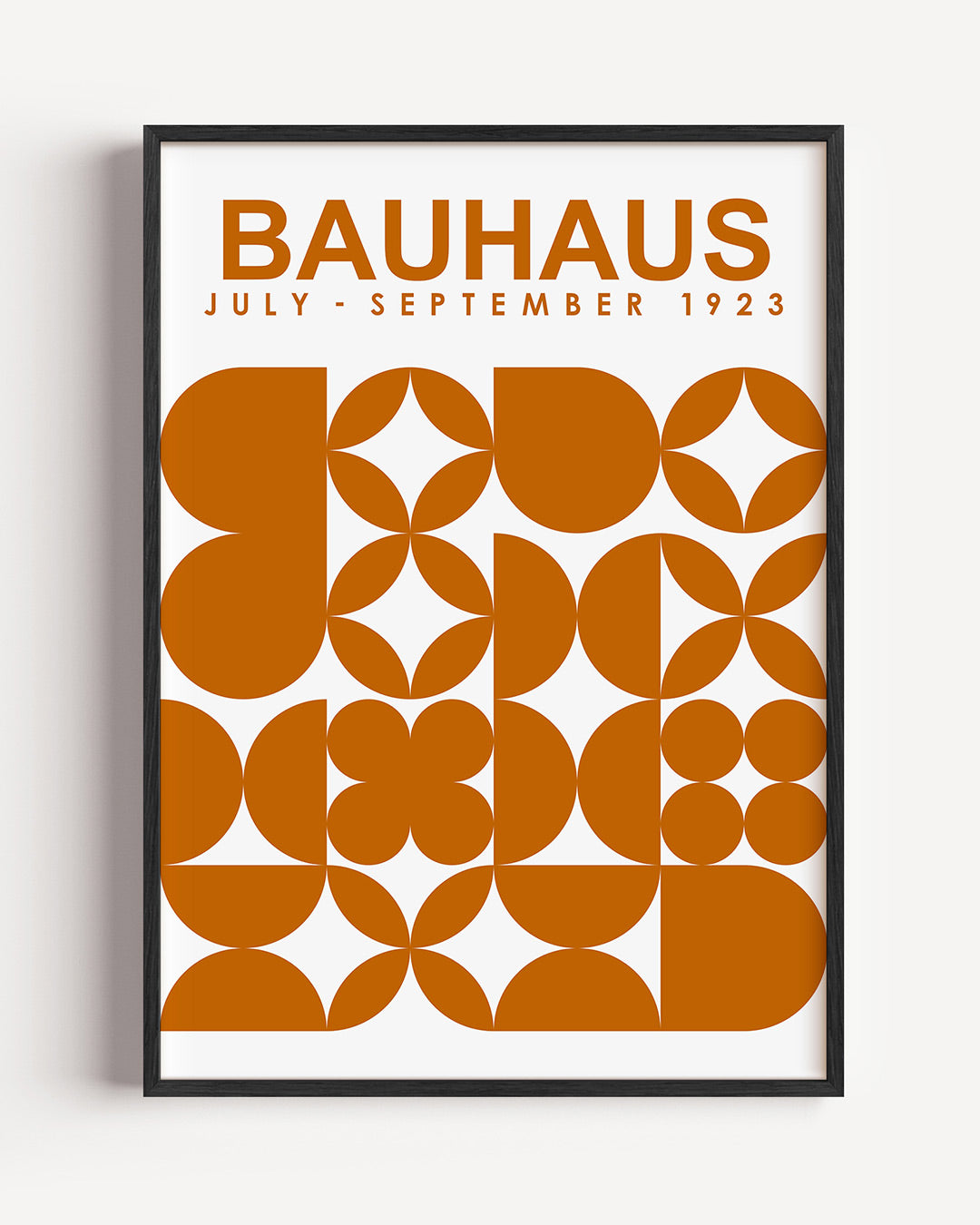 Vormen en vlakken – staande Bauhaus poster als wanddecoratie