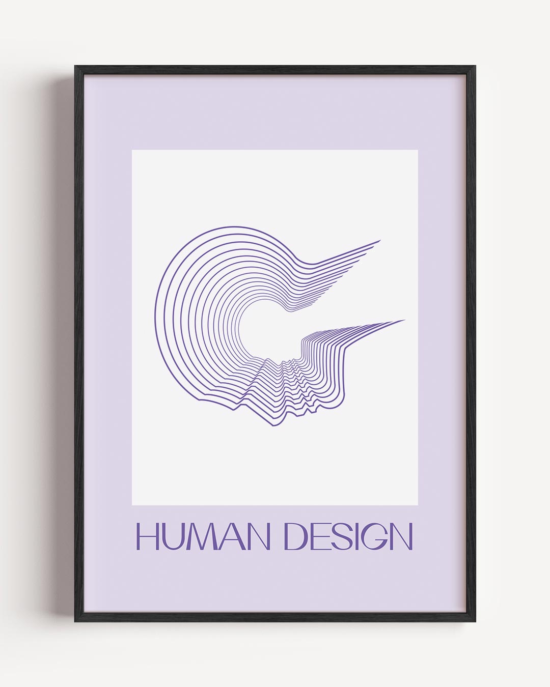 Moderne Human Design – mindfulness portret poster als wanddecoratie