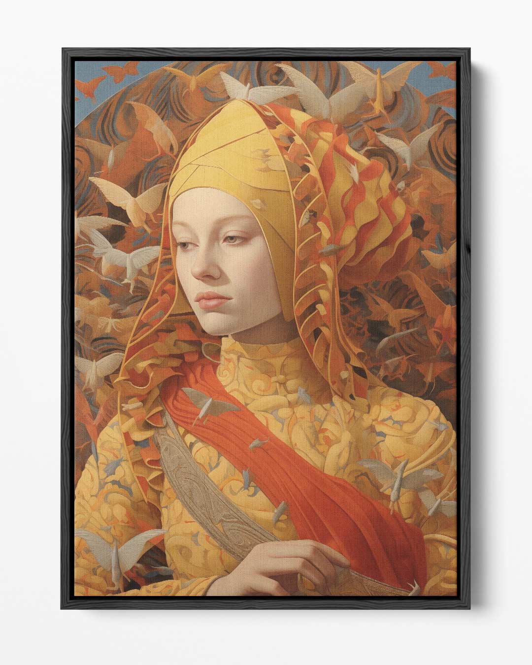 Vlinders in Verbeelding – portret kunstwerk als wanddecoratie