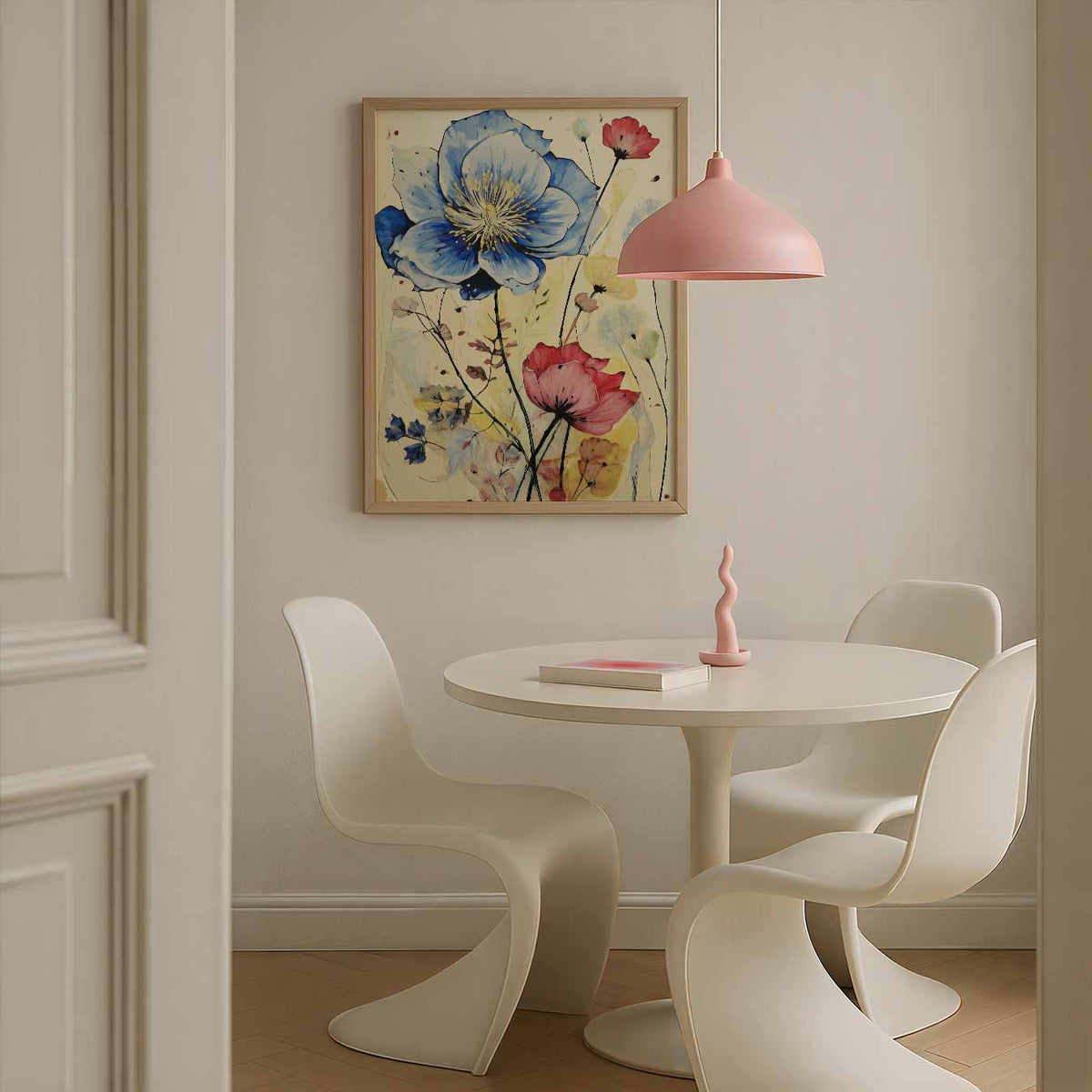 Bloemenpracht in Kleurrijke Harmonie – bloemen poster in staand formaat