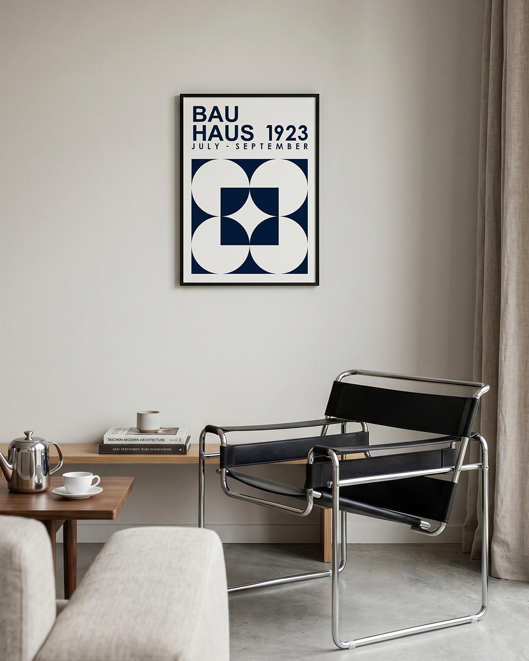 Vormen en vlakken – geometrische Bauhaus poster in staand formaat