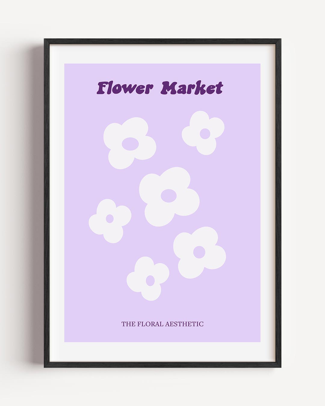 Bloemenmarkt – moderne portret poster als wanddecoratie
