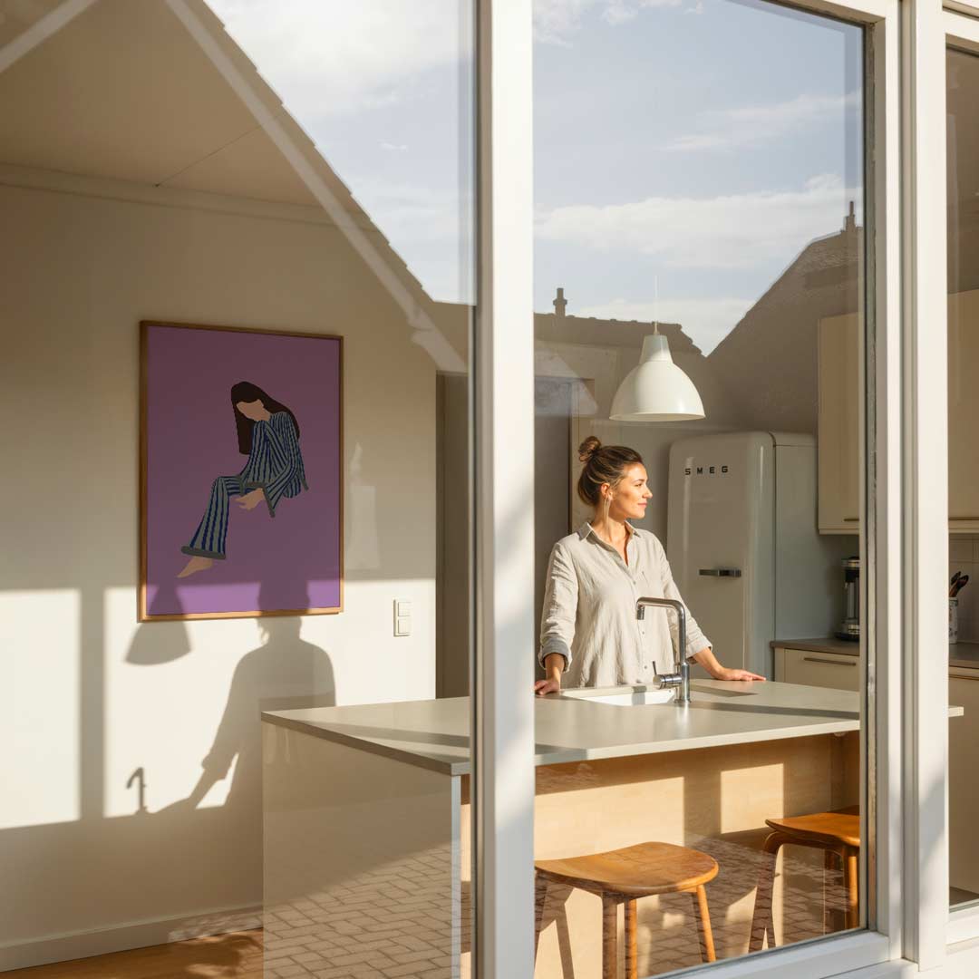 Dromerige Lijnen – eigentijdse wandkunst als portret poster