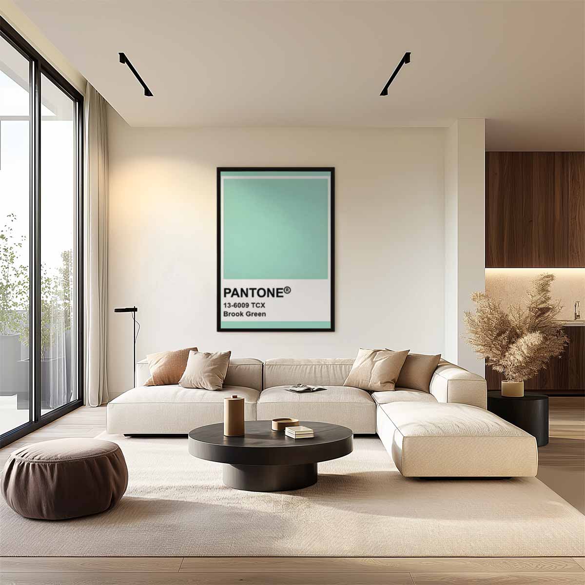 Frisse Bries Groen – canvas wanddecoratie in portret formaat