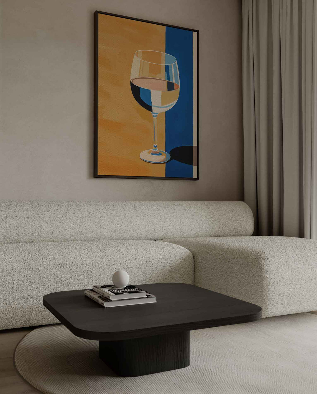 Glas in Kleurenspel – canvas wanddecoratie in portret formaat