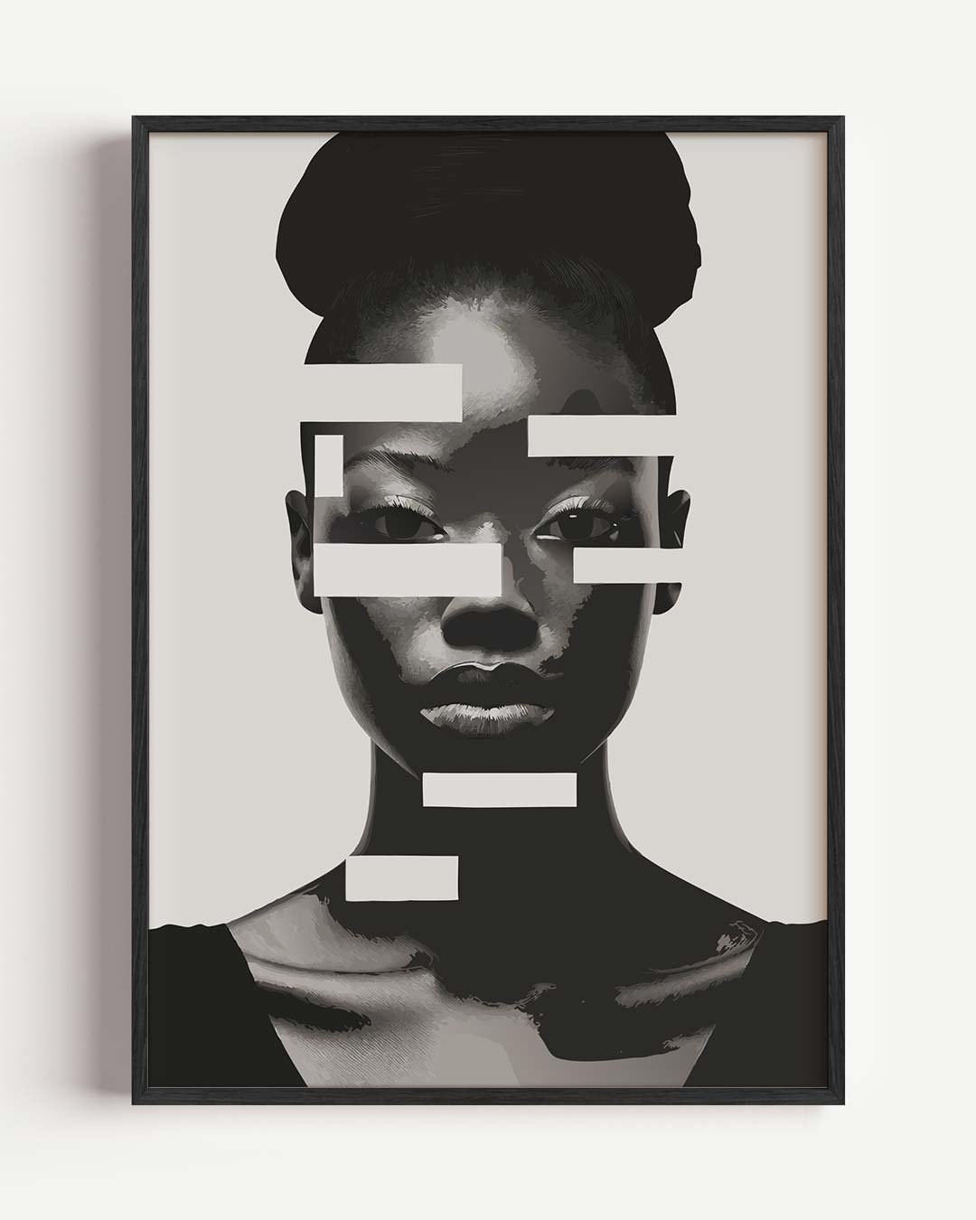 Moderne Expressie – zomer portret poster als wanddecoratie