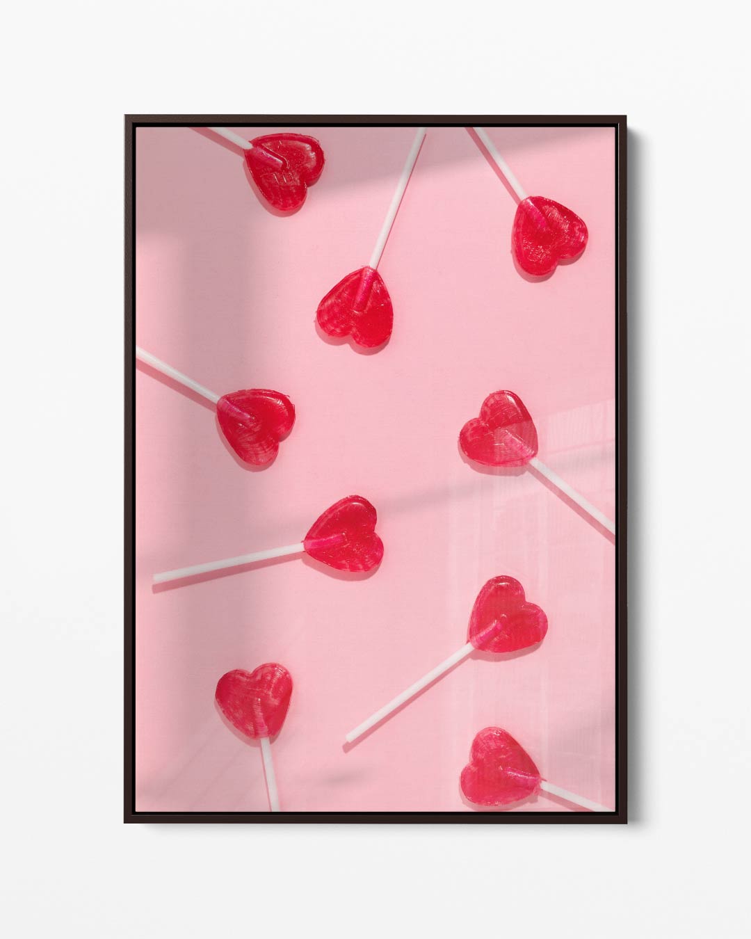 Hartvormige Lollykunst – portret kunstwerk als wanddecoratie